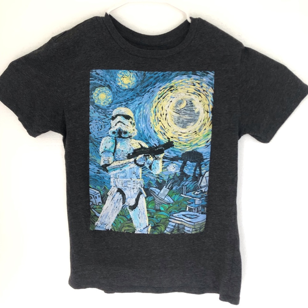 Star Wars Stormtrooper Van Gogh Men's Art Tee S
